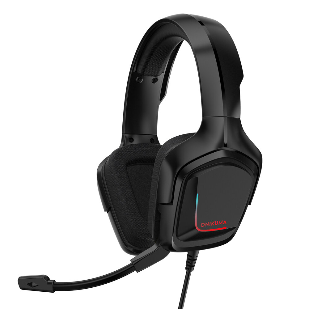 ONIKUMA K20 سماعات الرأس سماعة الألعاب RGB LED إلغاء الضوضاء هيئة التصنيع العسكري سماعات ستيريو 3D لعبة ل PS4 Xbox كمبيو