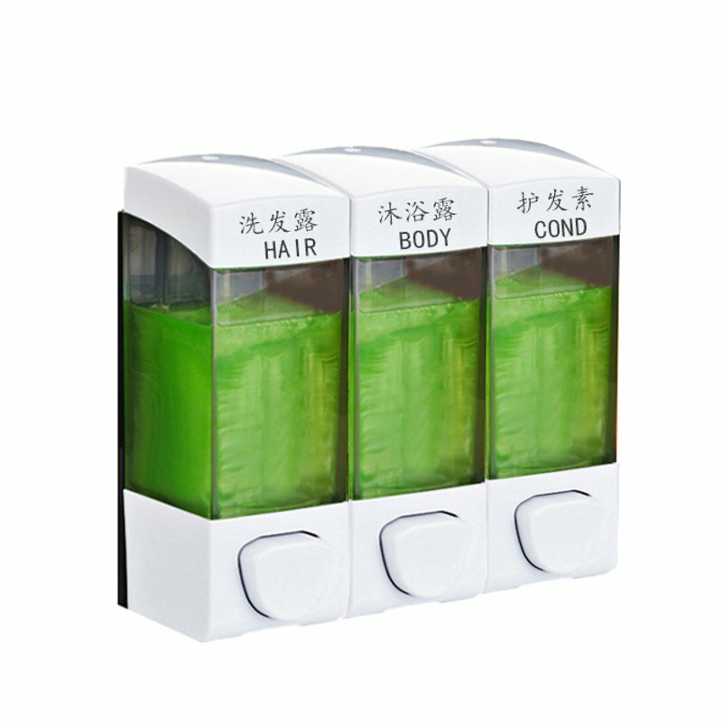 

Bathroom Triple Shower Gel Body Lotion Conditioner Shampoo Liquid Soap Dispenser