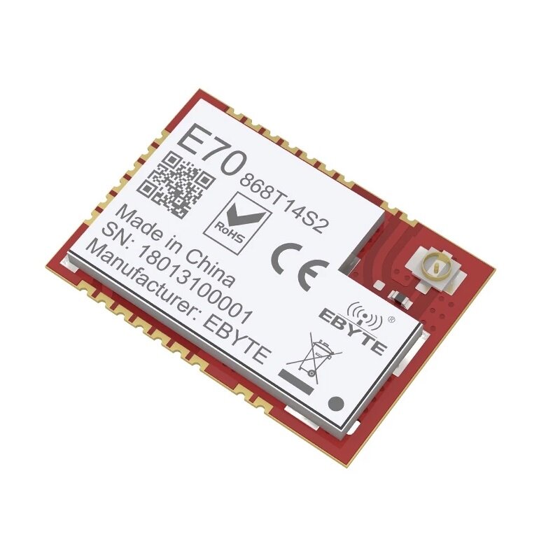 

Ebyte® E70-868T14S2 CC1310 868 МГц 25 мВт UART SOC Wireless Приемник Приемопередатчик SMD IOT RF-модуль