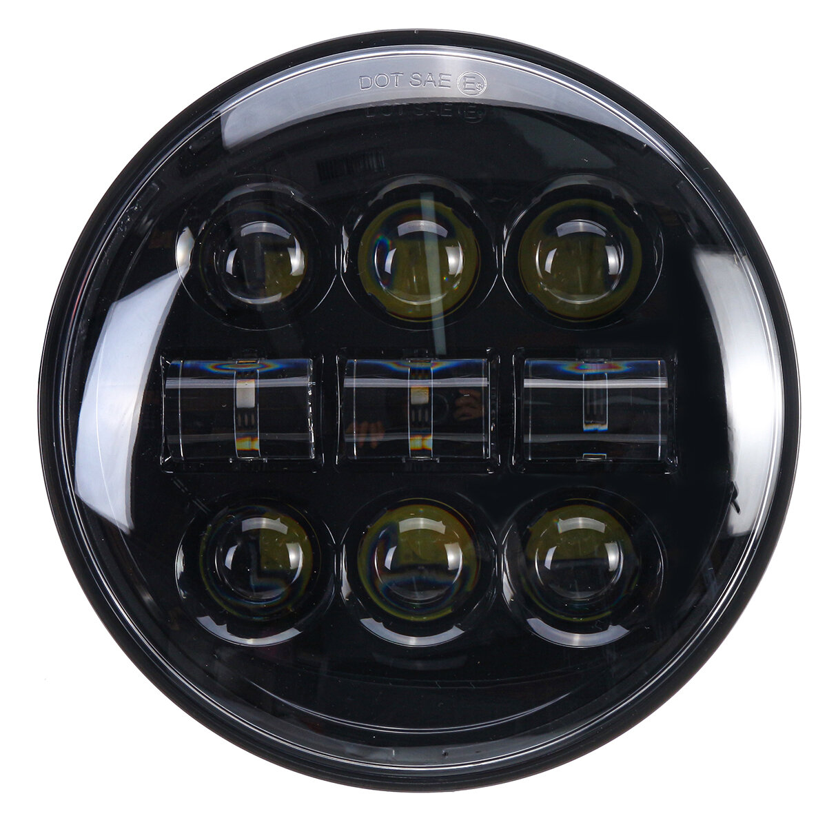 5.75 Inch 45W 12V Motorfiets LED Koplamp Projector Hi-Lo Beam Ronde Lamp