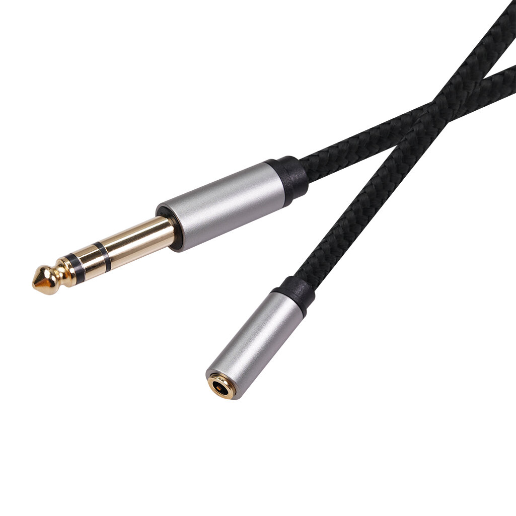 

REXLIS 3662A Audio Conversion Cable 6.35mm Male to 3.5mm Female 0.3/1.5/3m Audio Adapter Line