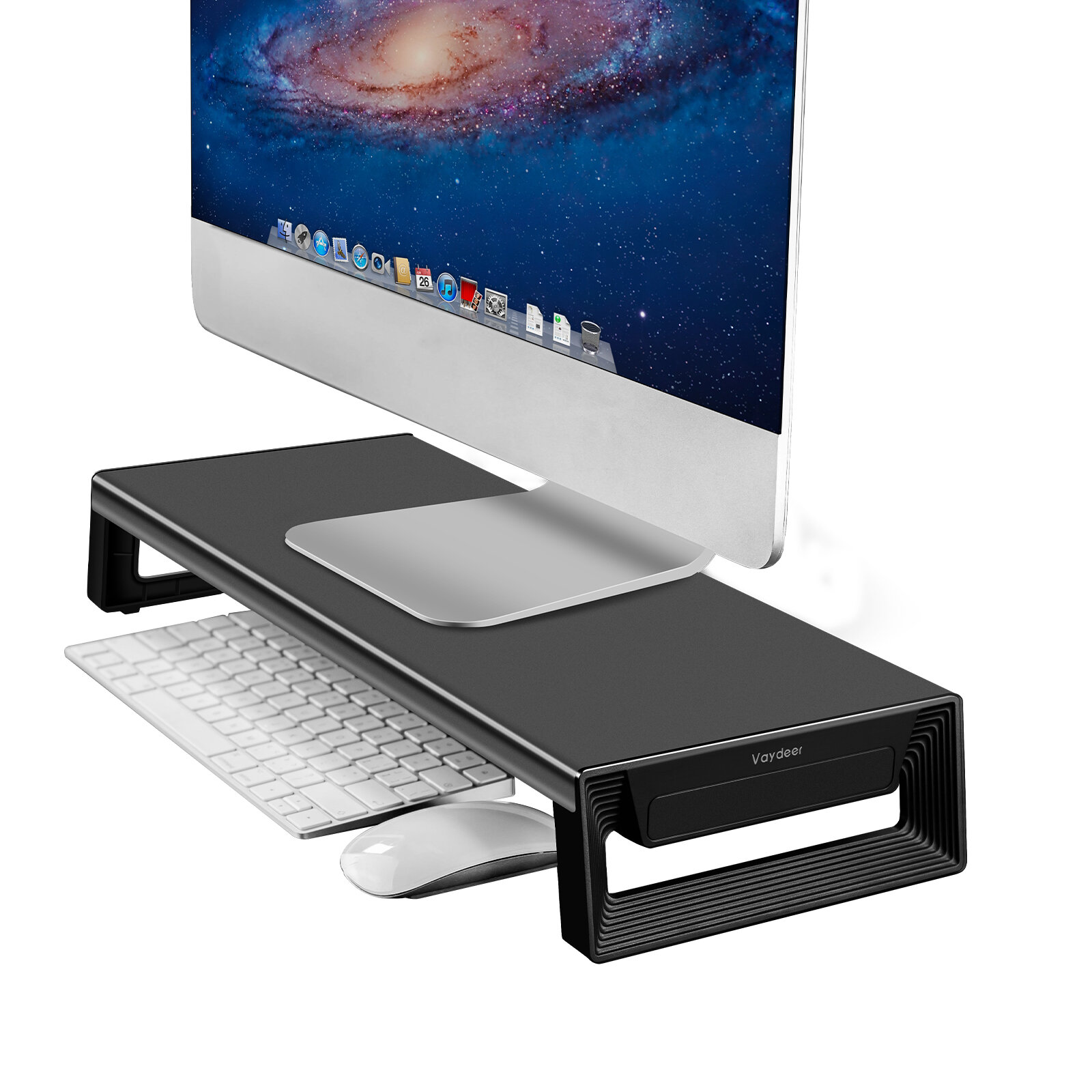 

Vaydeer Monitor Stand Laptop Stand With 4 Ports USB 3.0 Support Transfer Data and Charging for Up to 27 inches Computer
