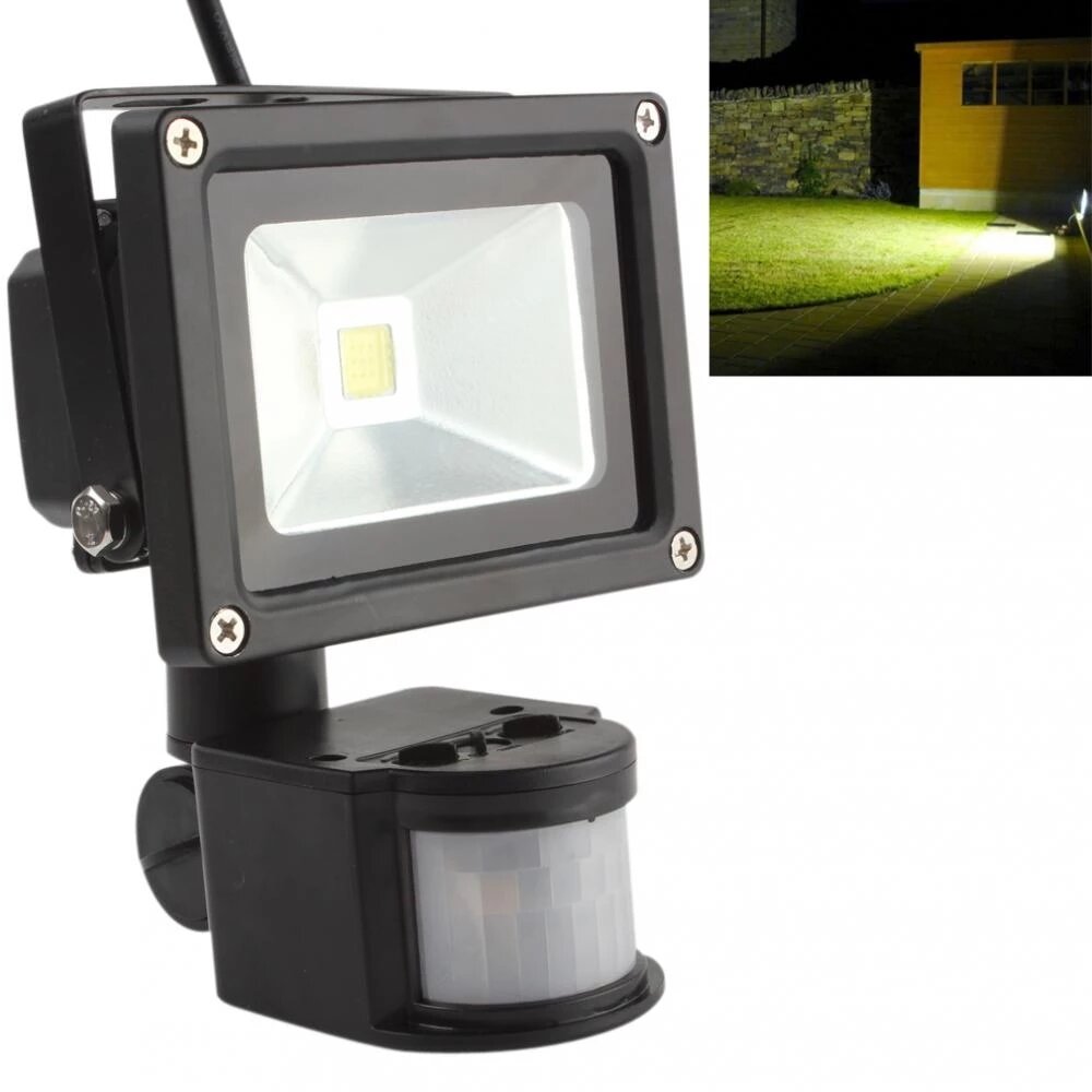 

10W/20W/30W PIR Infrared Human Body Induction LED Flood Light 1800LMIP54 Waterproof Fill Light Garden Light