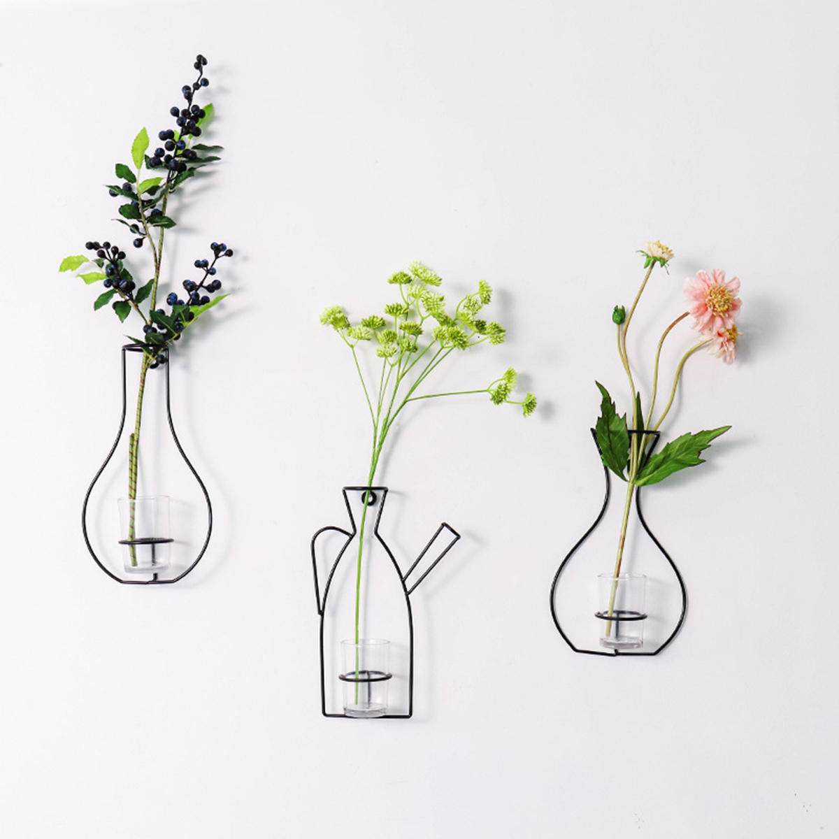 Nordic?metalen?vaas?glas?hydrocultuur?Plant Container ornamenten Home Decor accessoires