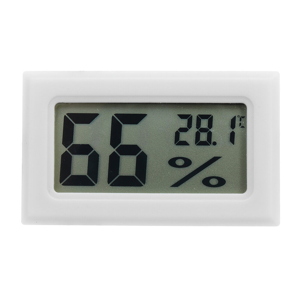 Mini LCD Digitale Thermometer Hygrometer Koelkast Vriezer Temperatuur Vochtigheidsmeter Wit Ei Incubator