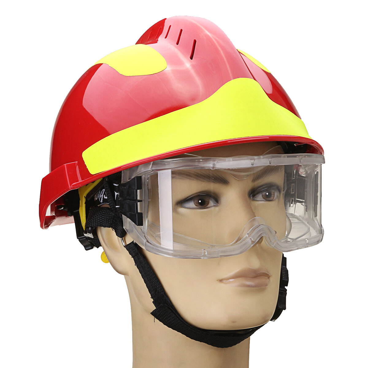 

NEW Safurance Rescue Helmet Fire Fighter Protective Glasses Safety Protector Workplace Safety Fire Protection 53CM-63CM