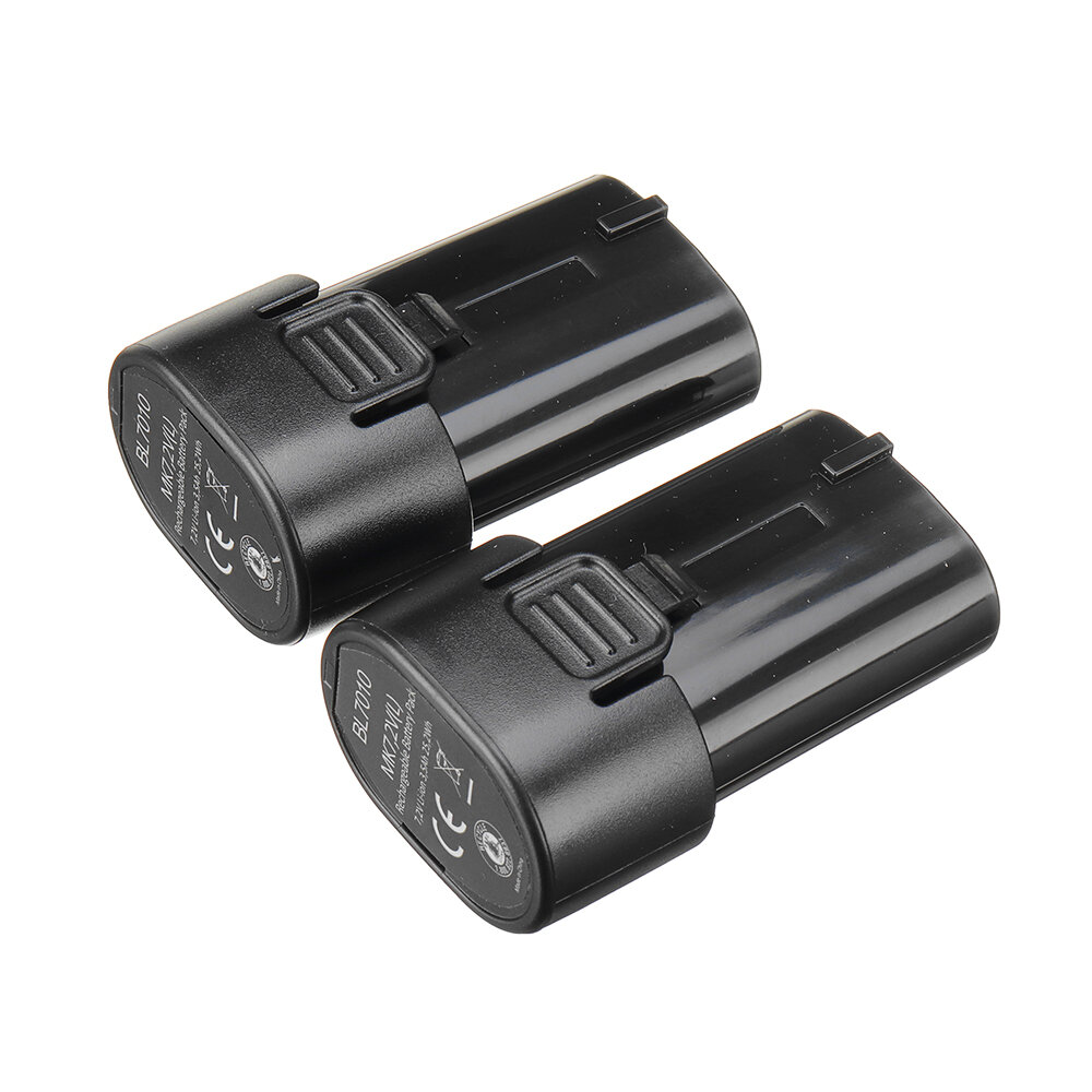 2Pcs 7.2V Li-Ion Replacement Battery 3.5Ah Rechargeable Power Tool Battery For Makita BL7010 Power Tool