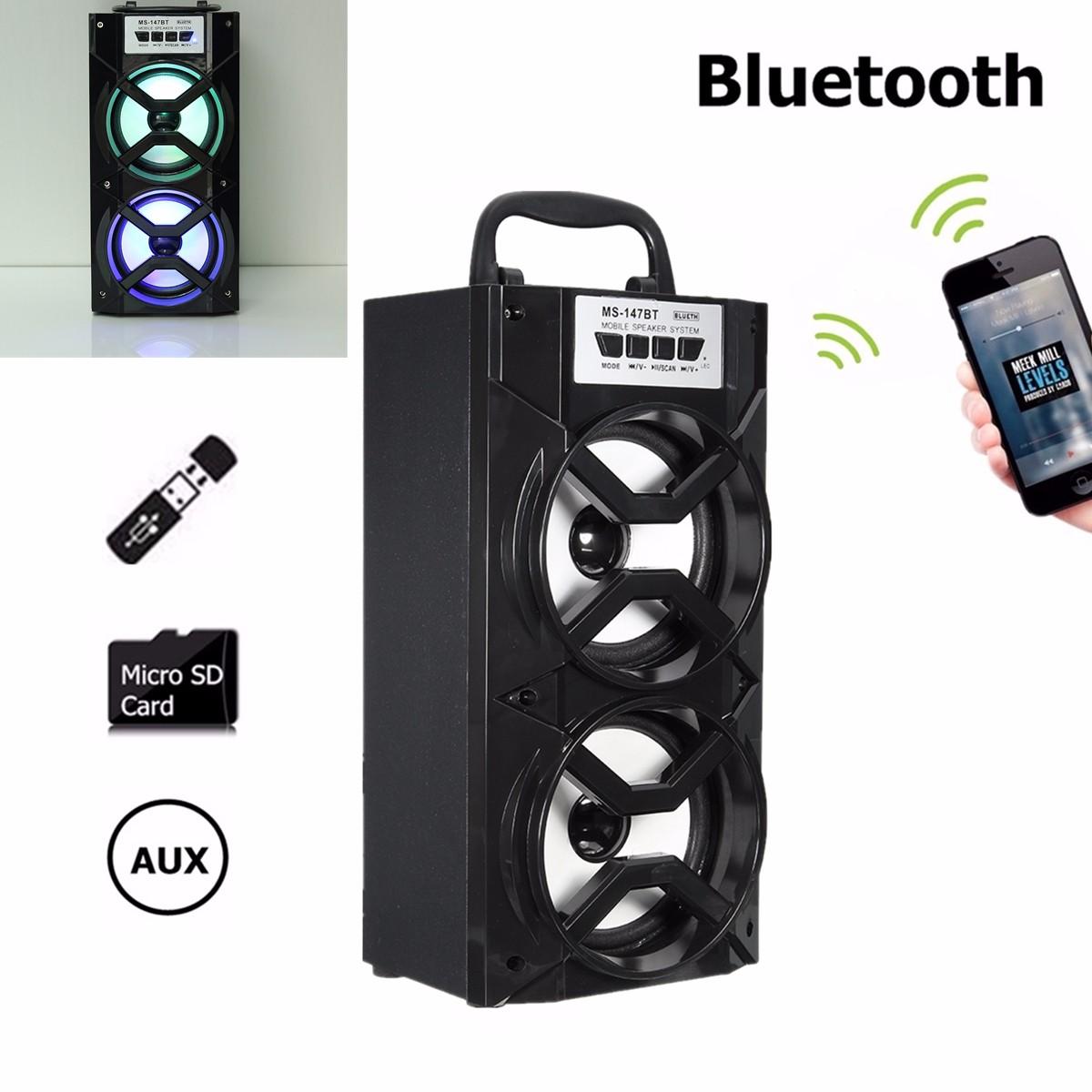 FM Radio/TF Card/USB Bluetooth Spearker Super Bass AUX Wireless Portable Speaker 