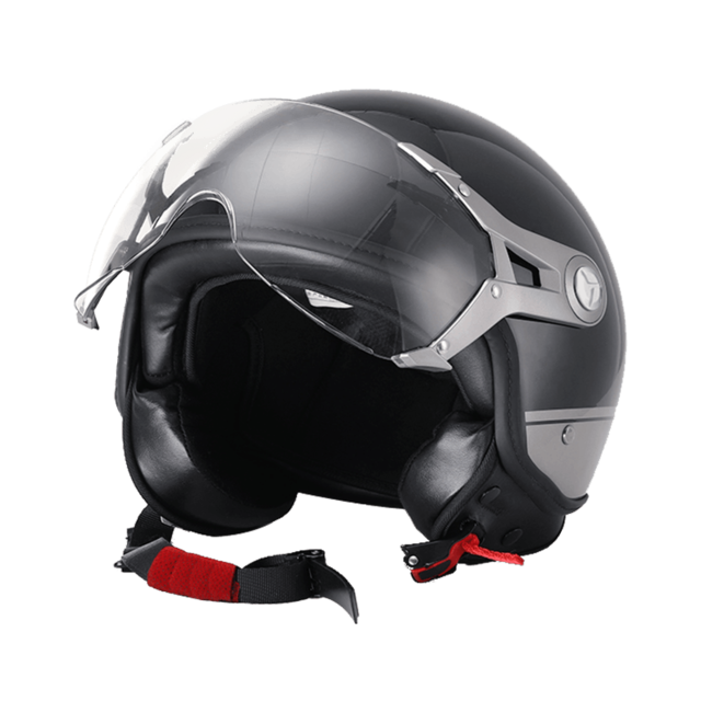 

Youpin черный электрический велосипедный шлем мотоцикл шлемы с открытым лицом козырьки мужские Женское летний скутер мот