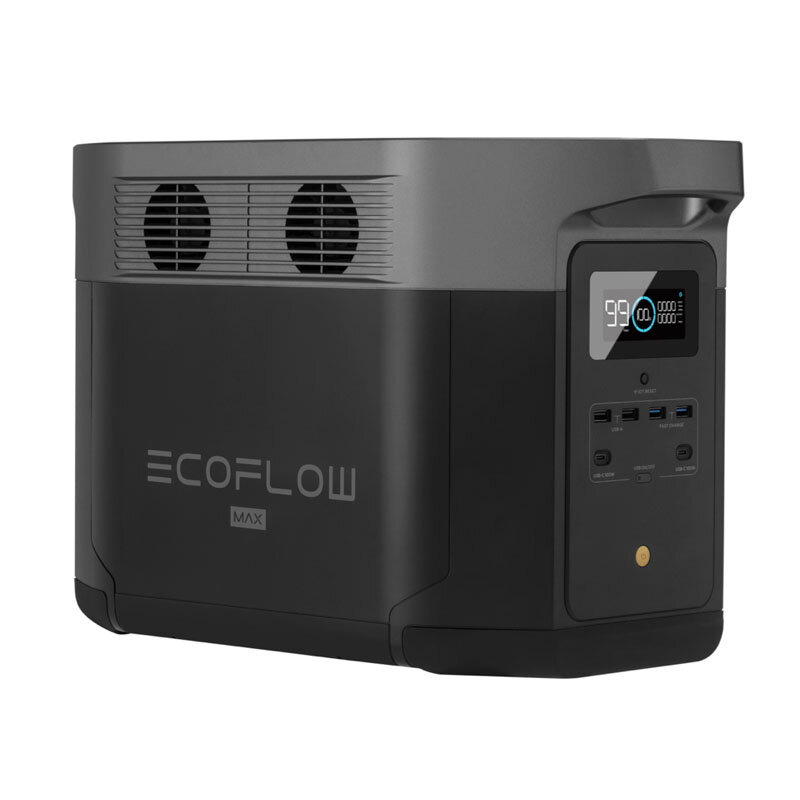 [US Direct] ECOFLOW Max 2016Wh 3400W Max hordozható erőmű, vészhelyzeti energiaellátású hordozható áramfejlesztő kirándulási kempingezéshez
