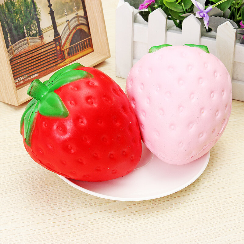 Squishy Strawberry Jumbo 11.5cm Slow Rising Soft Fruitcollectie Gift Decor Speelgoed