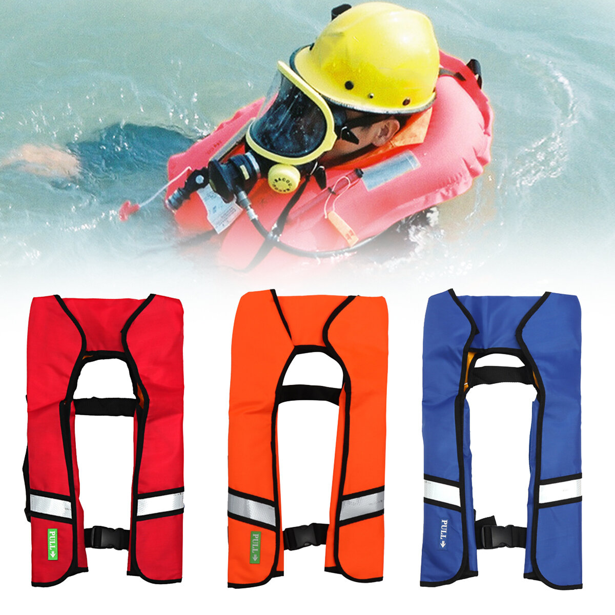 Automatic Inflatable Life Jacket Professional Adult Swiming Fishing Life Vest Swimwear Water Sports Swimming Survival Ja