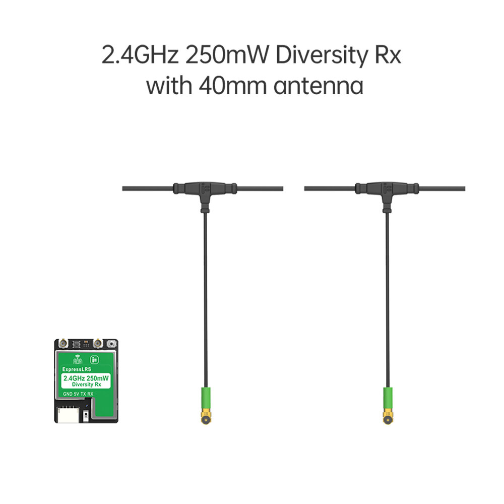 iFlight ELRS 2.4GHz Mini Dual-Antenna 40mm True Diversity RX Receiver