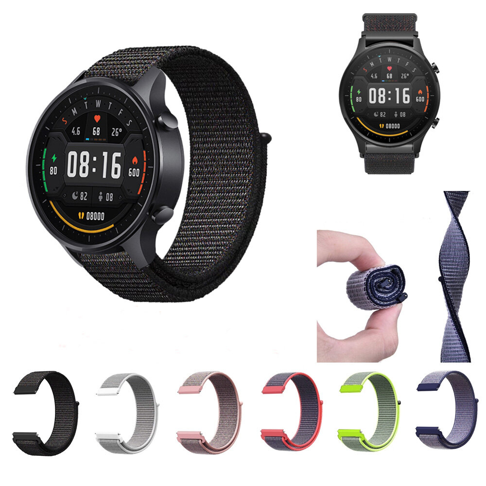 Bakeey 22mm Colorful Nylon Smart horlogeband vervangende horlogeband voor Xiaomi horlogekleur niet-o
