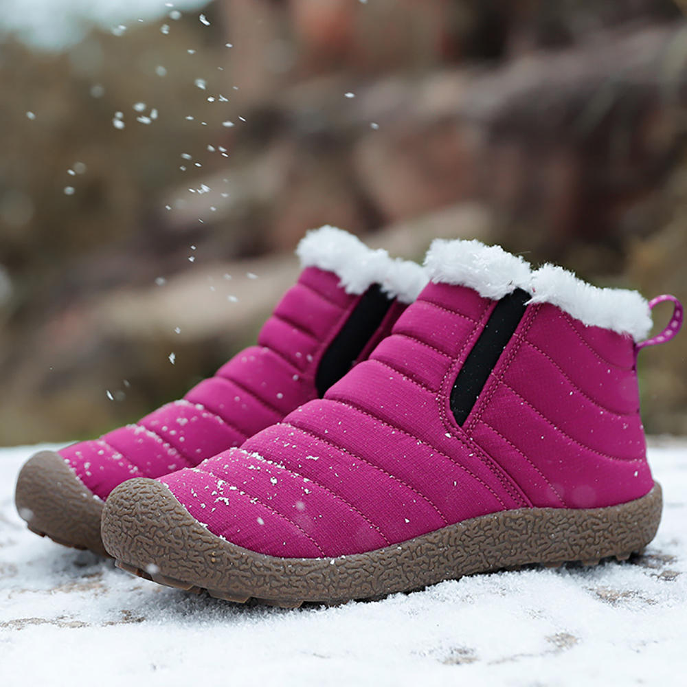 Waterproof Warm Snow Slip On Outdoor Ankle Boots
