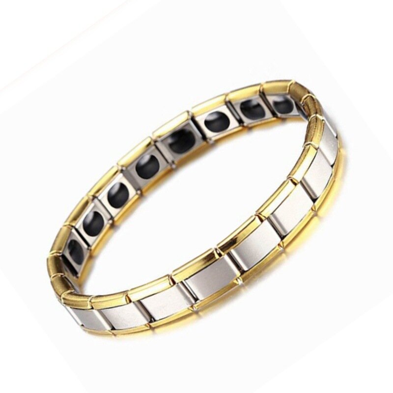 Trendy Luxury Magnet Geometric Shape Stainless Steel Bracelets