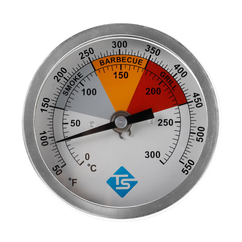 0300Â°C 12in NPT Stainless Steel Grill Thermometer Oven Temperature Meter Kitchen Supplies