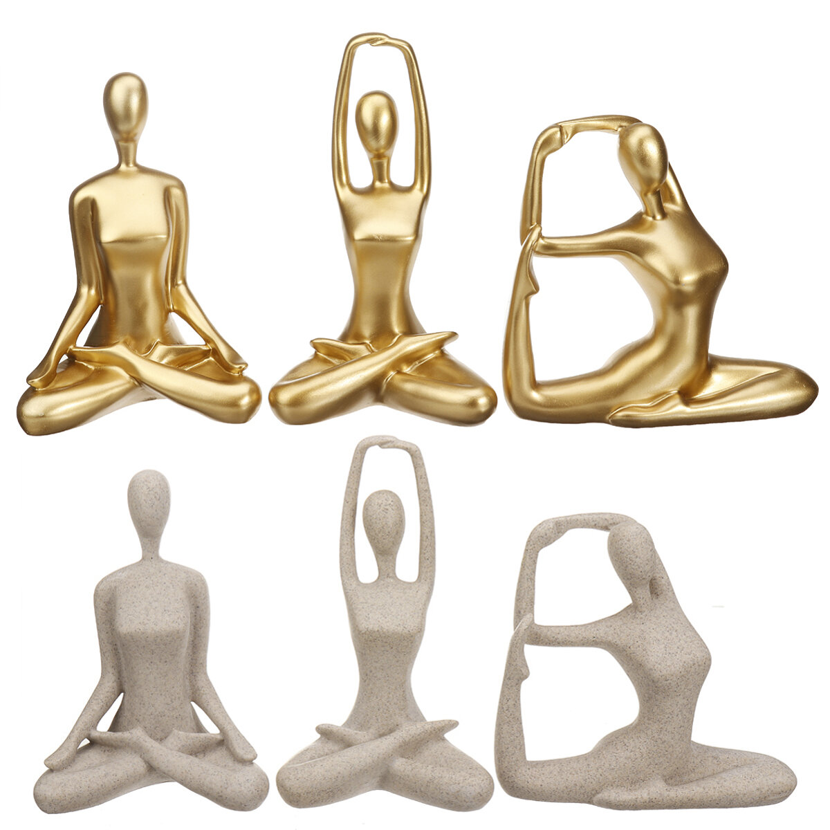 Hars Yoga Ornament Scandinavische stijl Yoga Dansende figuurdecoratie voor Yoga Studios Health Halls
