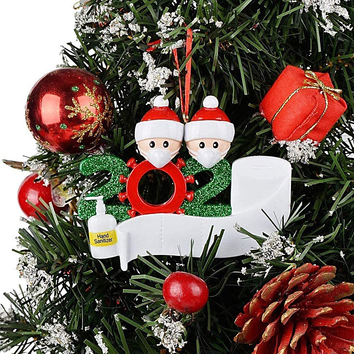 2020 Vrolijke Kerstboom Hangende Ornamenten Familie DIY Gepersonaliseerde Decor Geschenken