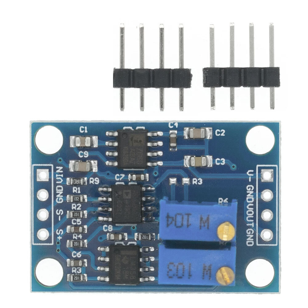 

AD620 Microvolt MV Voltage Amplifier Signal Instrumentation Module Board DC3-12V
