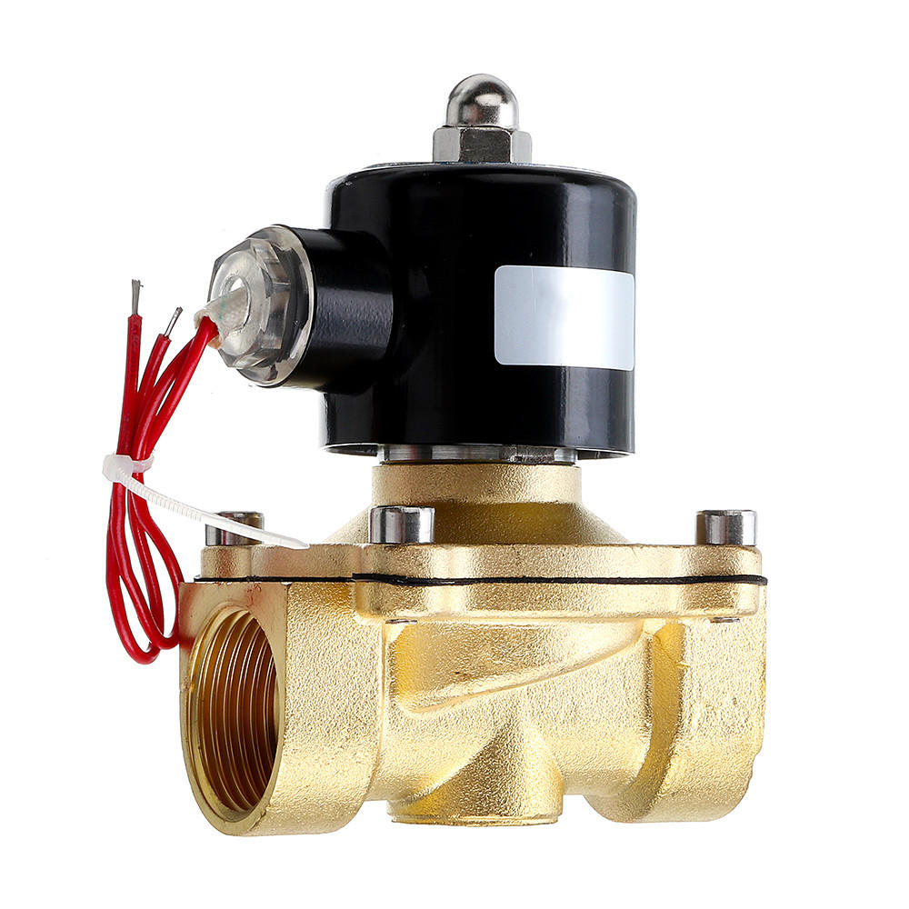 1/2 3/4 1 Inch 110V Electric Solenoid Valve Pneumatic Valve for Water Air Gas Brass Valve Air Valves