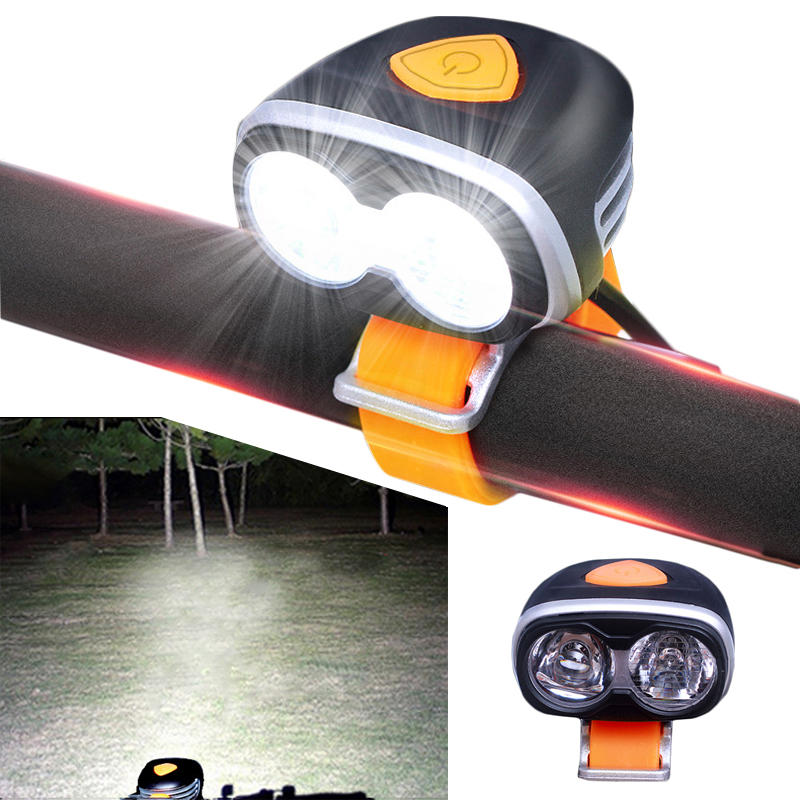 

XANES DL10 1200LM 2xL2 Far Near Distance Large Floodlight Bike Front Light 5 Modes IPX6 Waterproof Double LED Headlight