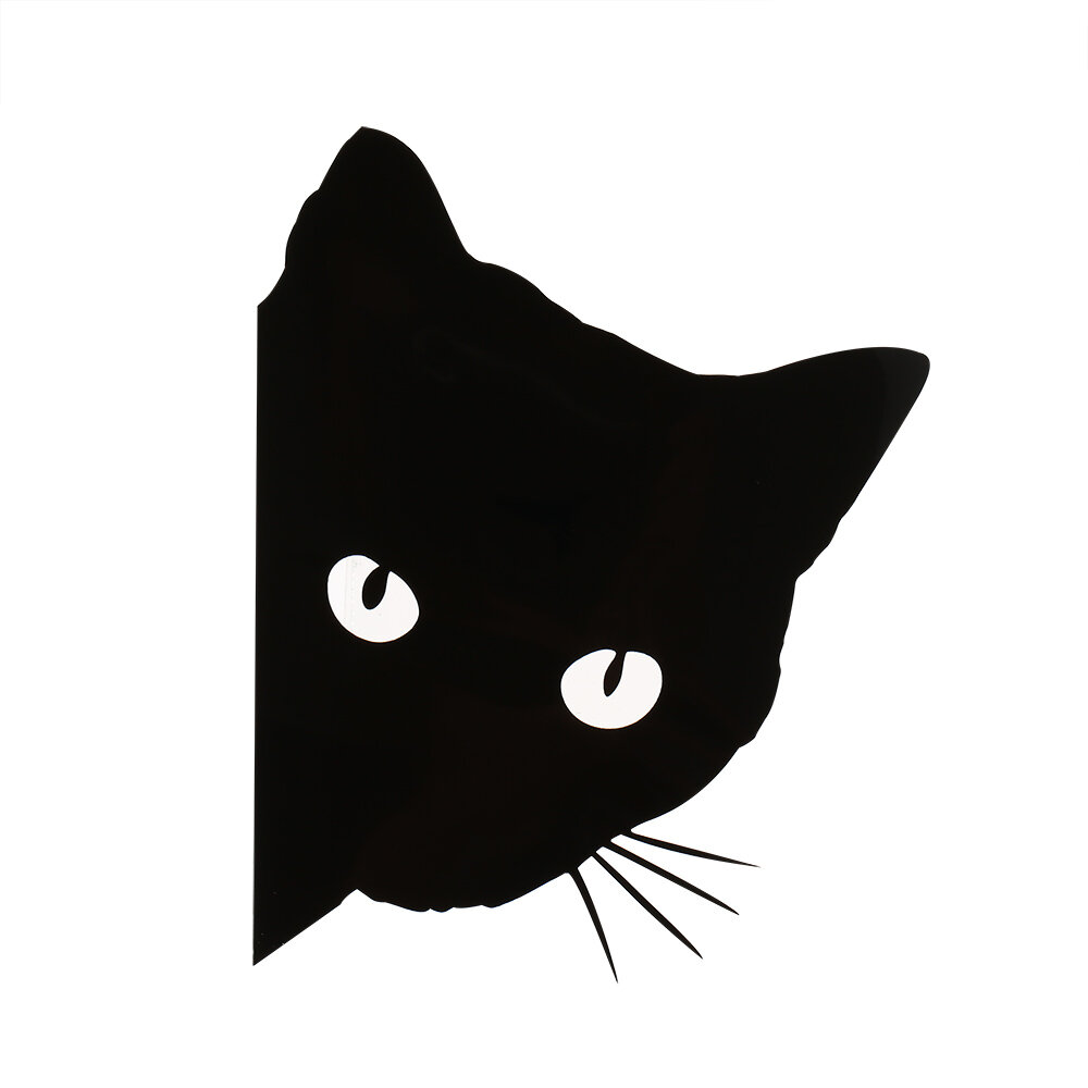 12x14.5cm Cat Face Peering Car Stickers Decals Cat decoratieve sticker