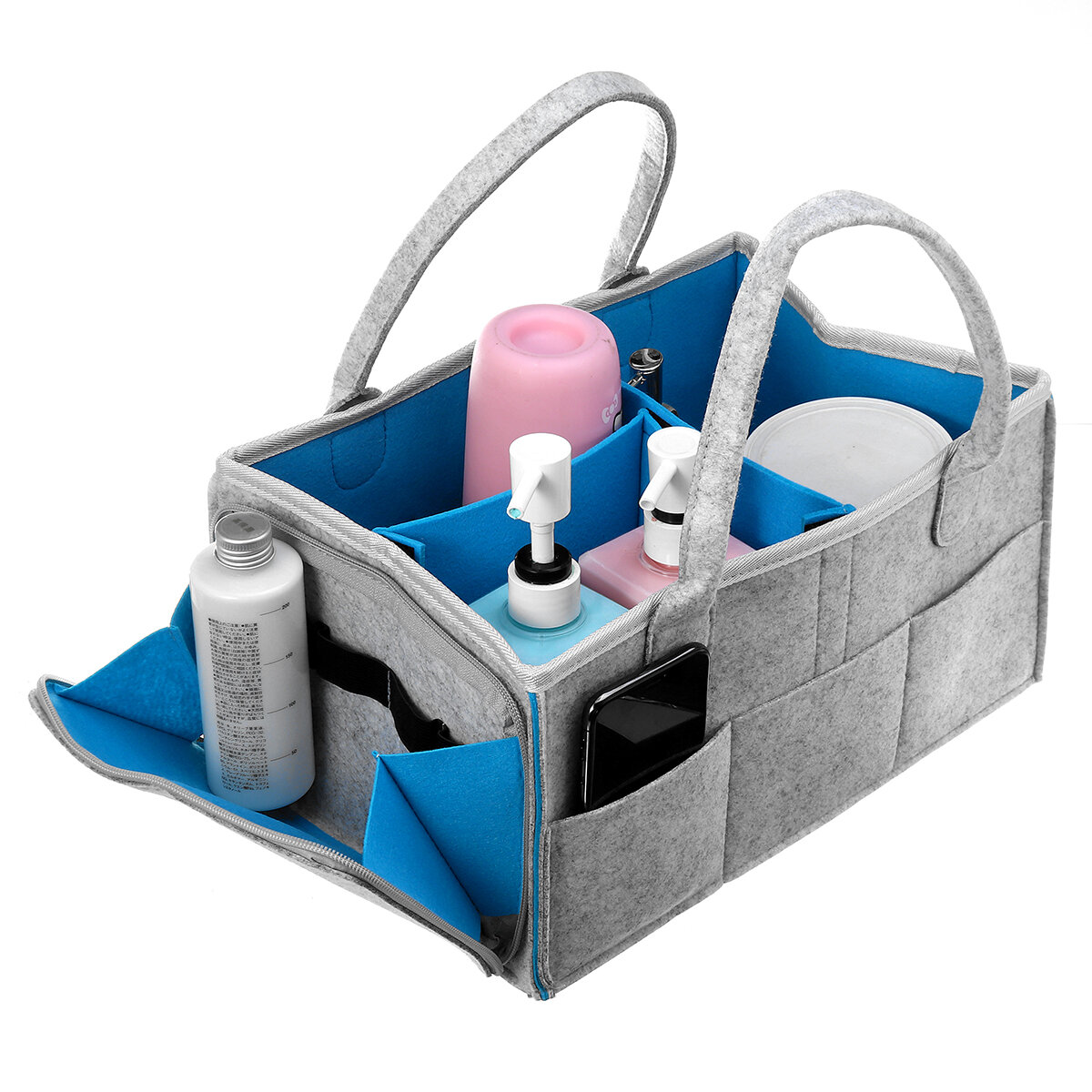 Сумка для подгузников для младенцев, складывающаяся вместительная сумка для хранения, органайзер для подгузников