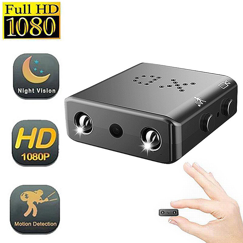 XD 1080P FHD Mini Cameras IR-cut Night Vision Security Protection Micro Cam Motion Detection Loop Video Mobile Monitorin