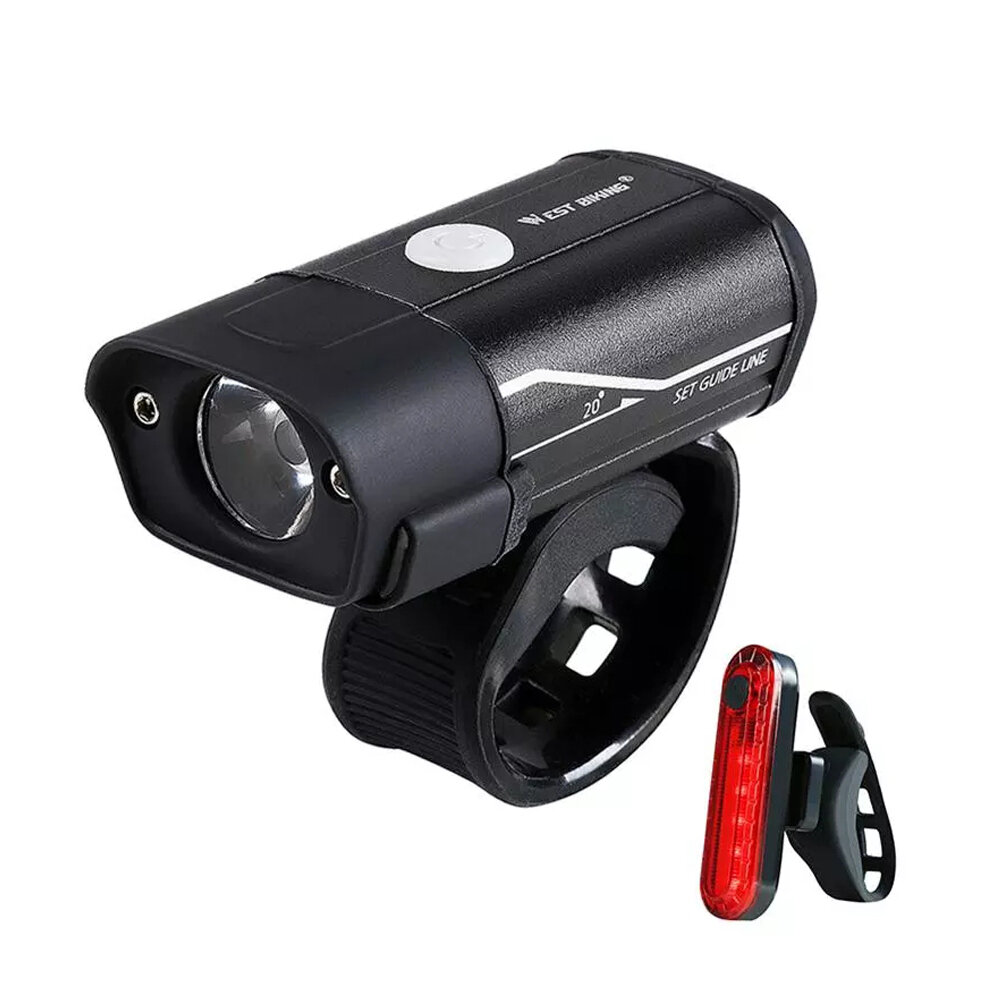

WEST BIKING 350lm Bike Headlight 5 Modes Ultralight USB Rechargeable Bicycle Front Lamp Outdoor Cycling