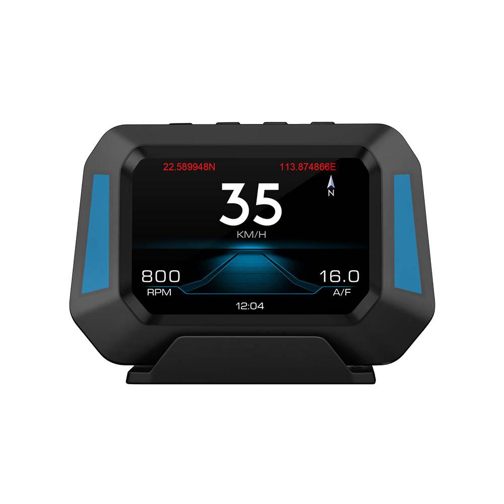 GEYIREN P21 HUD Head Up Display OBD 3.5inch Car Overspeed Warning Inclinometer Auto Electronic Volta