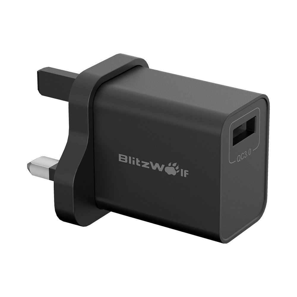 [Qualcomm認定] ブリッツウルフ®BW-S5 QC3.0 18W USB充電器 EUアダプタ Power3S搭載