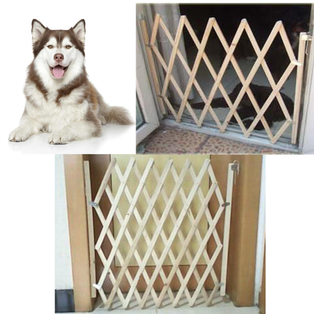Wood Door Puppy Cat Pet Barrier Safety 
