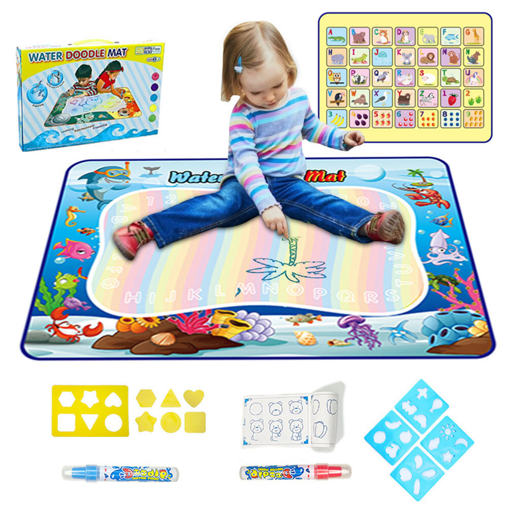 Magic Water Canvas Color Writing Blanket Graffiti Blanket Safe Clean Drawing Paper For Children