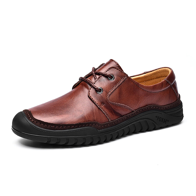 Men Genuine Leather Soft Soles Business Casual Oxfords