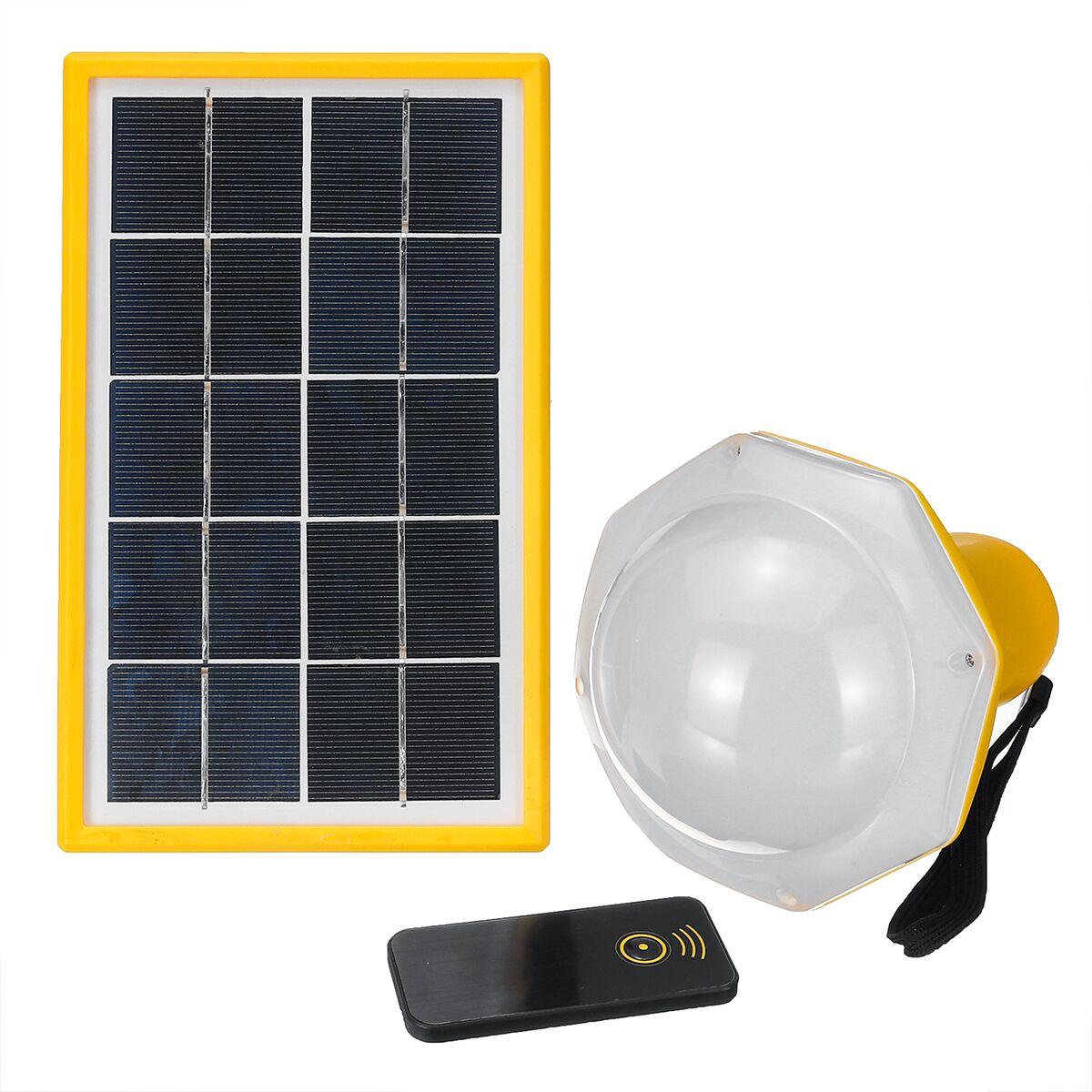 ainel solar de 200LM com 5 modos de alimentação de energia, kits de sistema de iluminação DC e gerador de emergência com controle remoto para camping ao ar livre