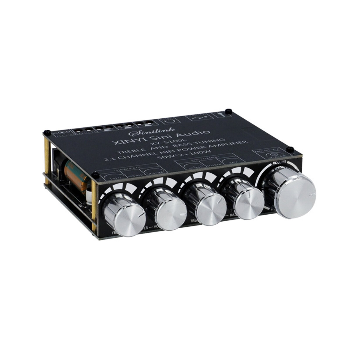 Xy-s100l 2.1 channel bluetooth amplifier 50*2+100w subwoofer hifi stereo aux bluetooth digital amplifier