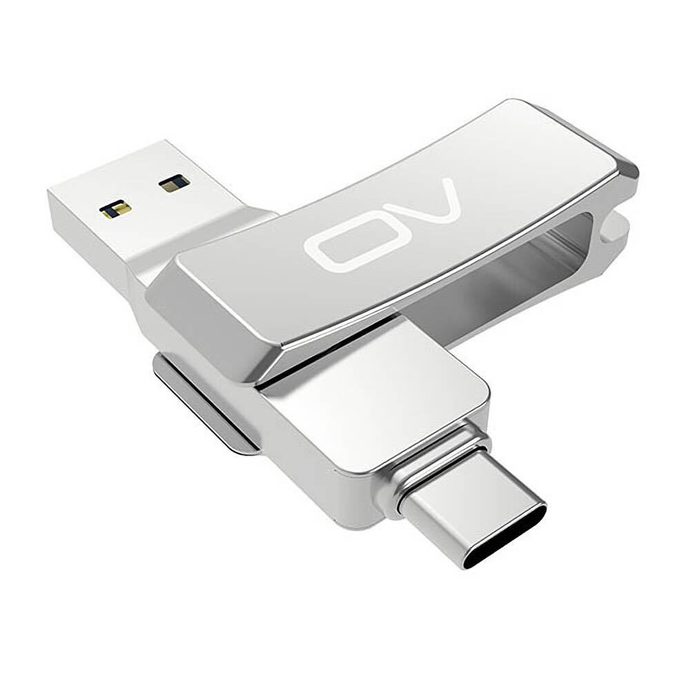 

OV V34C 128G Type-C USB Flash Дисковод с двойным интерфейсом USB3.1 Диск памяти 32G 64G Металлический флеш-накопитель с