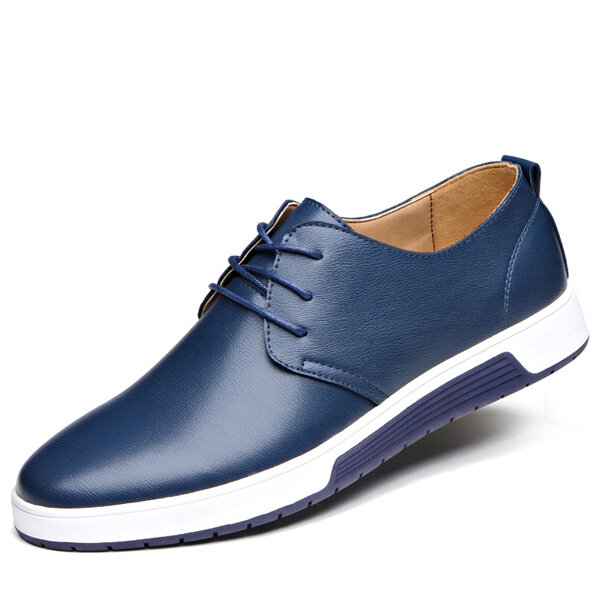 50% OFF on Men Leather Round Toe Oxfords Sneaker