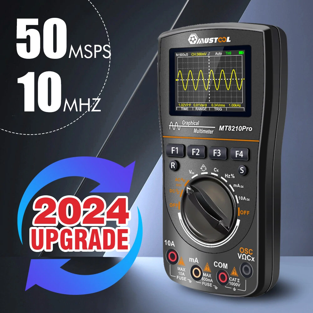 The Mustool MT8210 PRO portable digital storage oscilloscope received a coupon