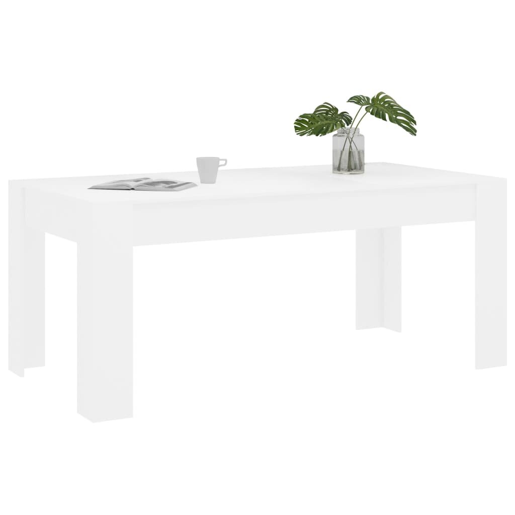 

Dining Table White 70.9"x35.4"x29.9" Chipboard