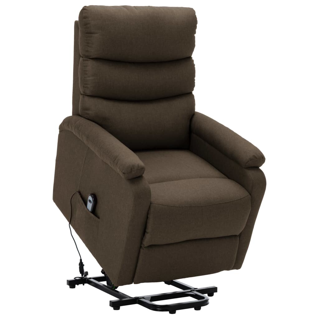 Stand-up Recliner Brown Fabric