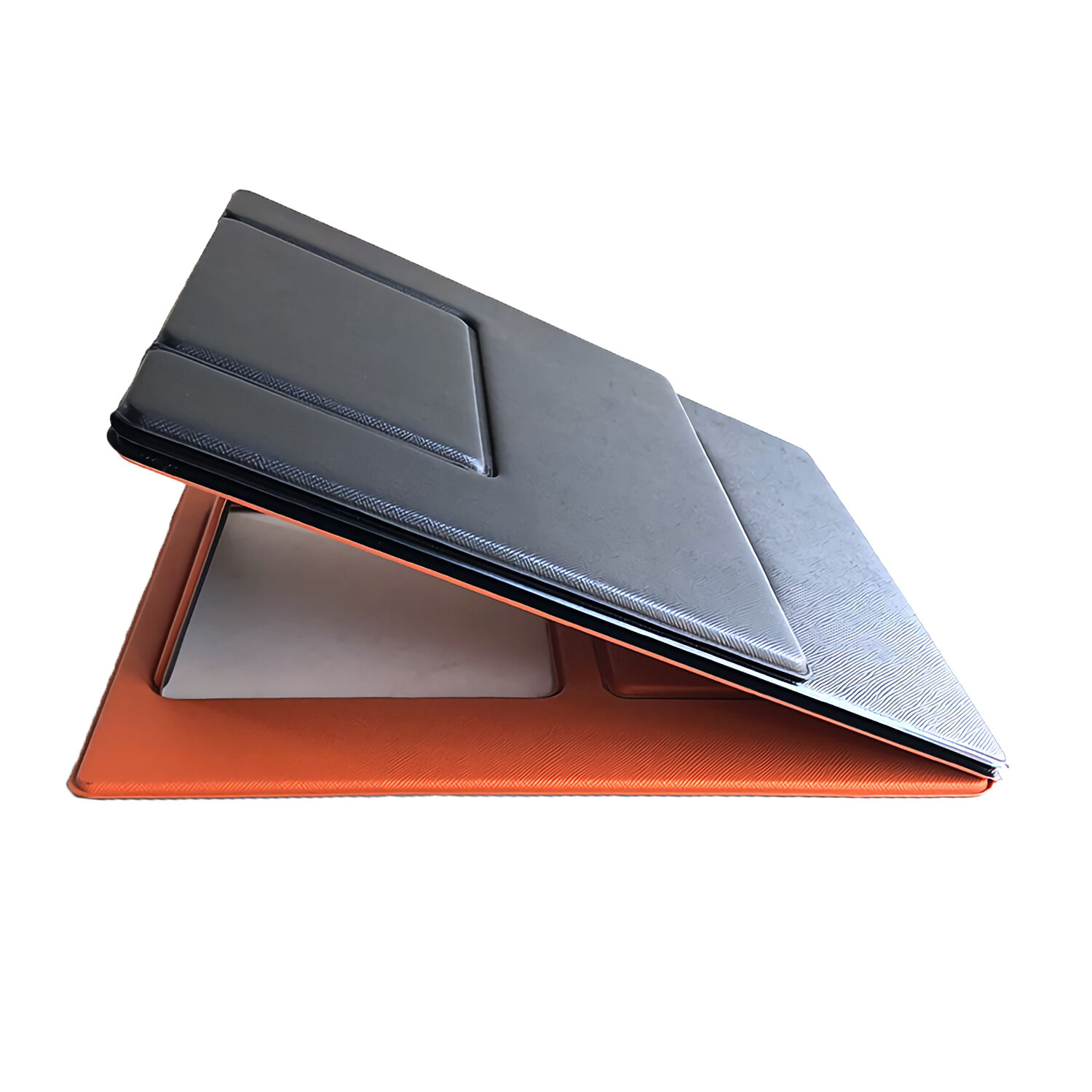 Multifunction Laptop Stand Portable Foldable Artificial Leather Laptop Holder Notebook Tablet