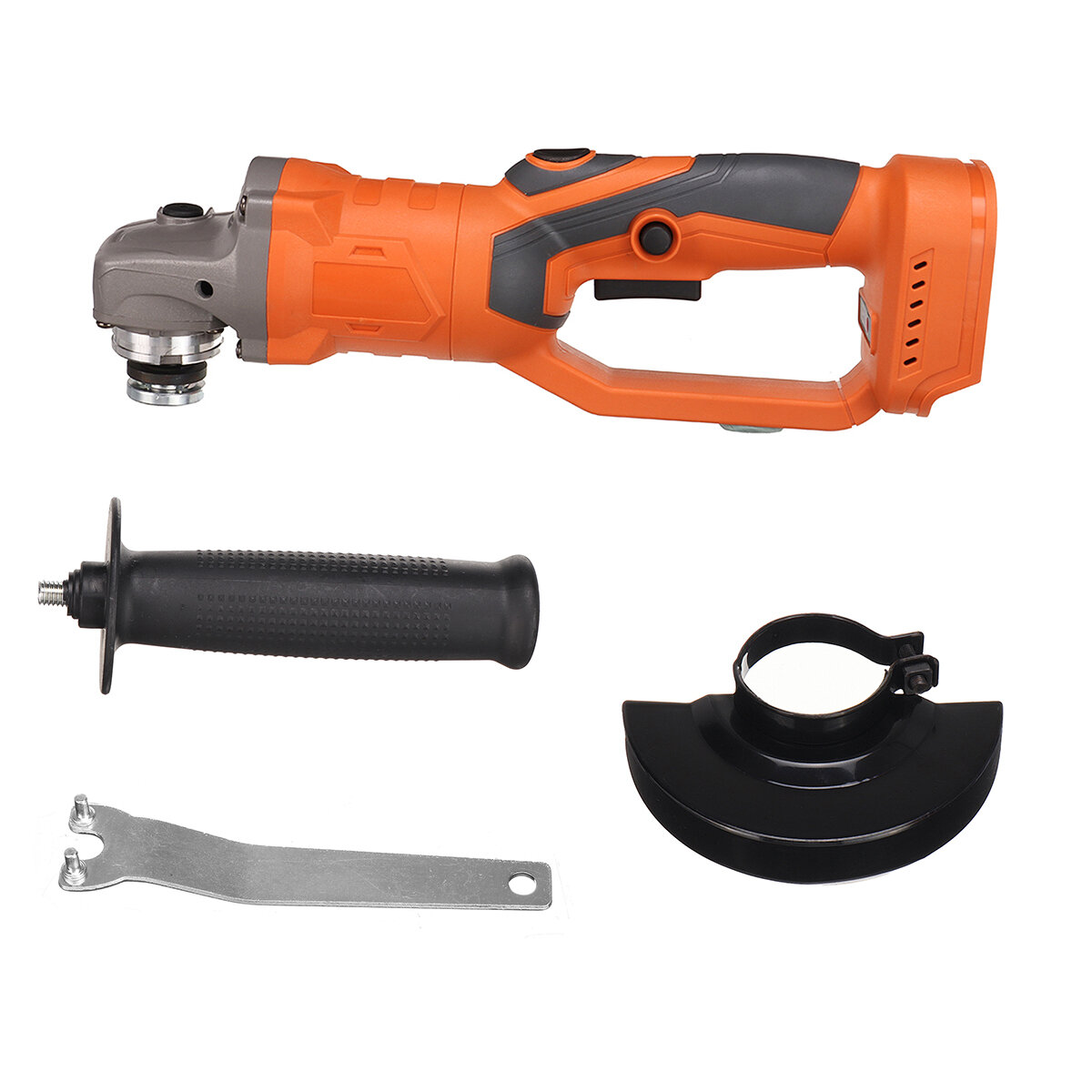

180° Rotary Cordless Brushless Angle Grinder 100mm 1580W Electric Angle Grinding Machine W/ 3 LED Lights Fit Makita Batt