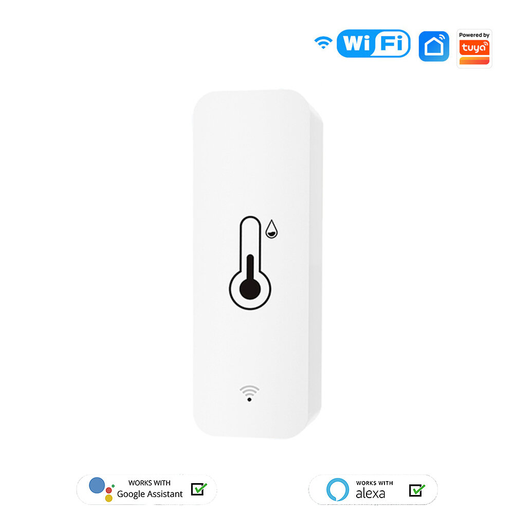 Sensor de temperatura e umidade inteligente WiFi MoesHouse, controle remoto do aplicativo, monitoramento interno, higrôm