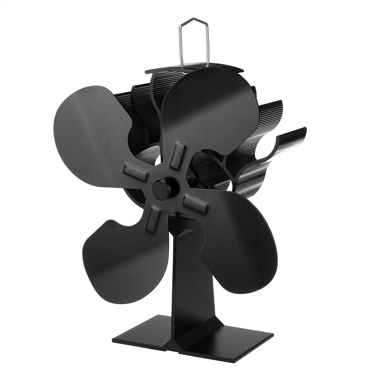 

4 Blade Stove Fan Heat Self-Powered Wood Stove Top Burner Fireplace Silent Heater
