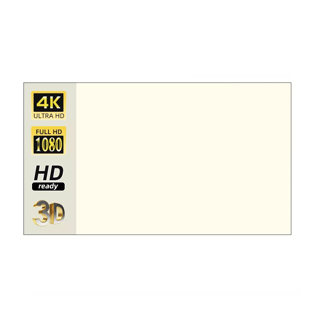 

Salange 120-дюймовый Проектор Экран Белая сетка Анти Световой занавес Высокая яркость 16:9 Портативный 4K HD Ткань Ткань