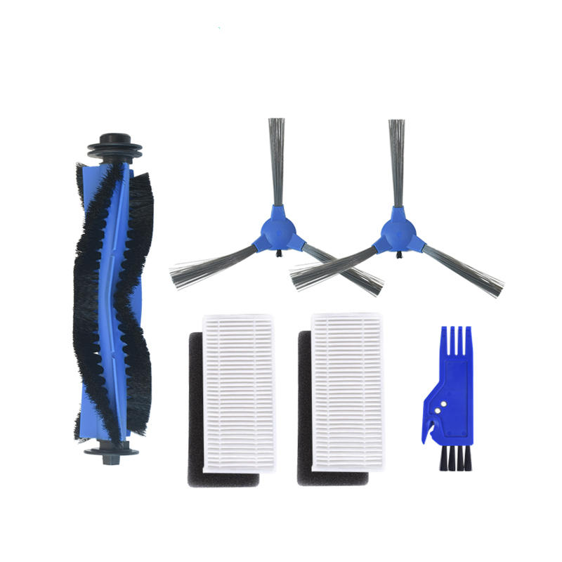 

6pcs Replacement Parts For Eufy 11S 30C 15C RoboVac 30 Vacuum Cleaner 1*Roller Brush 2*Hepa Filters 2*Side Brushes 1*Bla