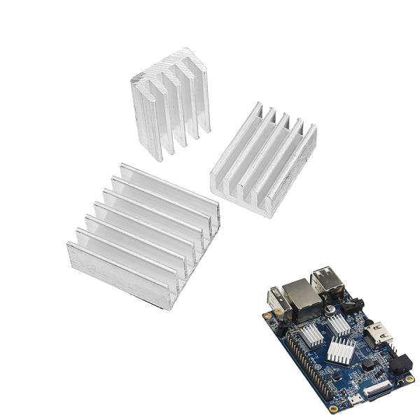 3pcs Adhesive Aluminum Heat Sink Cooling Kit For Orange Pi PC Lite One