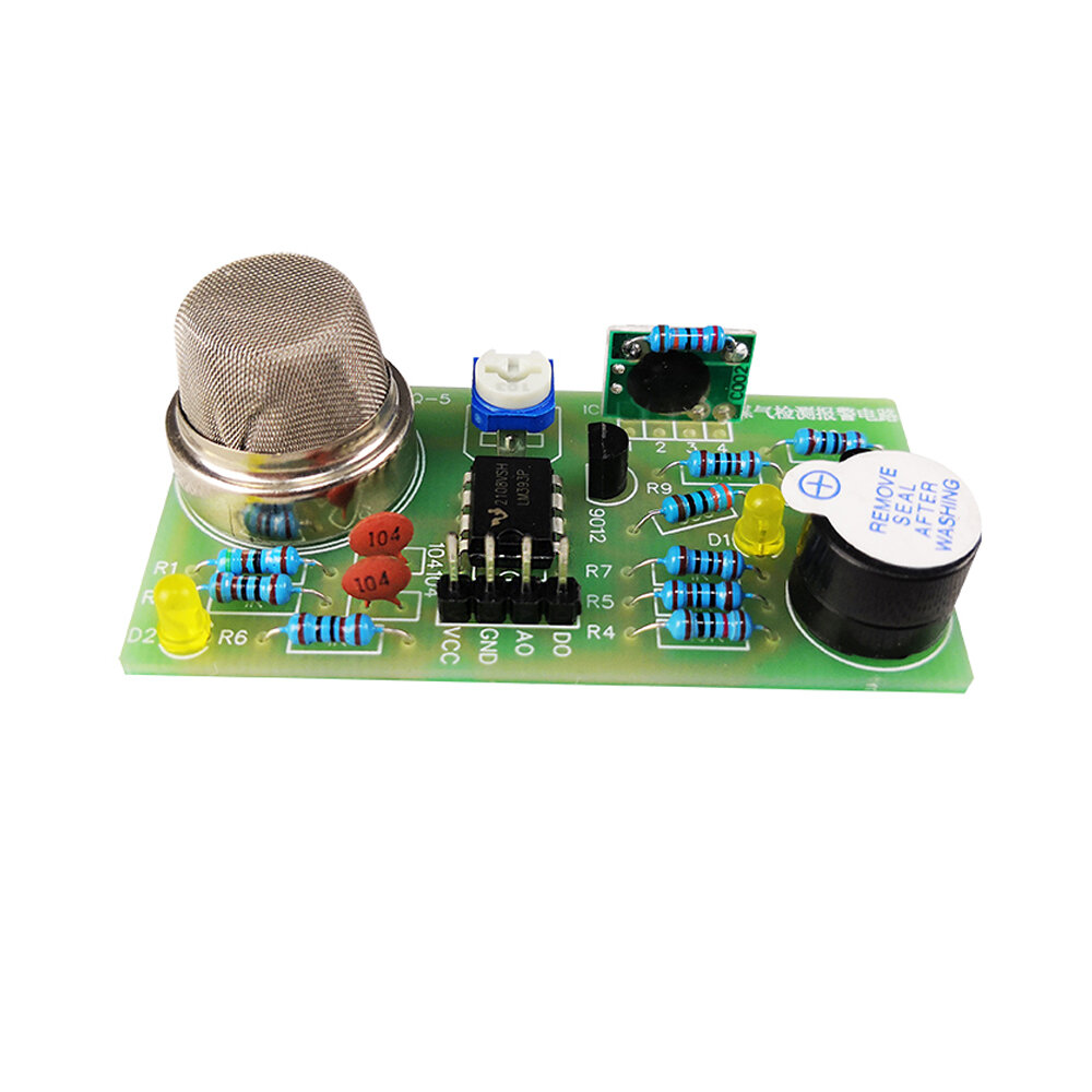 MQ-5 Gas Detection Alarm Circuit Sound and Light Electronic Teaching Training DIY Parts Production S